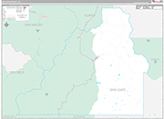 San Juan Wall Map Premium Style